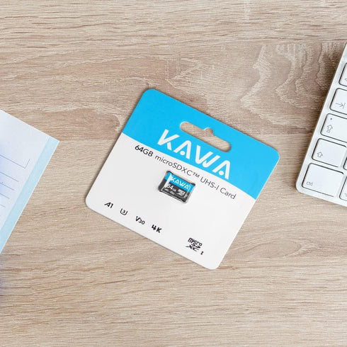 KAWA 64GB Micro SD Card, High Endurance Video Monitoring microSDXC Flash Memory Card for DashCam, Security Camera,
