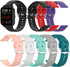 RuenTech Compatible for Nerunsa P66 Series Smart Watch Bands, Replacement Flexible Silicone Band for Women & Men