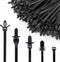 Xislet 160Pcs Universal Push Mount Cable Zip Tie, Compatible with Cars, Boat, Trailer, Nylon Self Locking Cable Strap