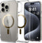 Spigen iPhone 15 Pro Case - Magnetic Ultra Hybrid MagFit, Gold, Military-Grade Protection, Anti-Yellowing, MagSafe