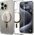 Spigen iPhone 15 Pro Case - Magnetic Ultra Hybrid MagFit, Gold, Military-Grade Protection, Anti-Yellowing, MagSafe