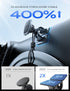 LISEN Magnetic Car Phone Mount for iPhone and Android, 6 Magnets and Adjustable Arch Design, Black