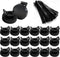 HSOKEW 2026 Upgraded Magnetic Zip Tie Mount Base 20PCS with Zip Ties, Rubber