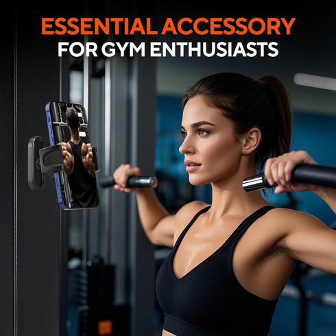 HOYXUN 360 Magnetic Phone Holder for Gym, Adjustable Strong Magnet Base Mount, Universal Magnetic Phone Mount