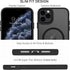 BENTOBEN iPhone 11 Pro Case - Slim Shockproof Bumper, Translucent Matte, MagSafe Compatible, Black, 5.8" 2019.