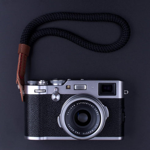 Black Camera Hand Wrist Strap for Fujifilm X-T30, X-T4, X-T3, X-T20, X-T2, X70, X-Pro2, X-E3, X30, XQ2, X100F, A6100,