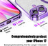 Misscase 17 6.3 inch for iPhone Case Compatible with MagSafe,Built-in Camera Lens Protector Full Protection Soft TPU