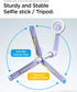 Spigen S571W MagSafe Selfie Stick Tripod Stand with Bluetooth Remote Control, 24" Extendable for iPhone 16/15/14/13