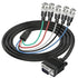 MAYWILLA VGA to BNC Adapter Cable,HD15 VGA Male to 5 BNC Male