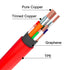 USB 2.0 to Lightning Cable Charger Cord - MFi Certified for iPhone 12 11 Pro Max X XR XS 8 (Red)