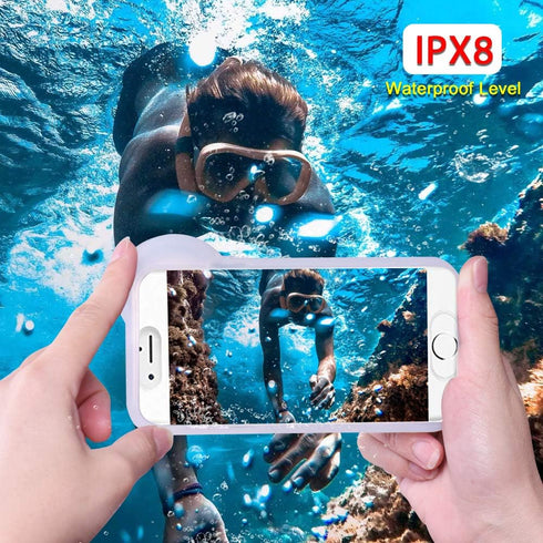 Underwater Photography Waterproof Phone Case Pouch for iPhone XSMAX, Enhanced Dry Bag Camera O Lens Protector, IPX8