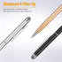 Outus 12 Pieces Stylus Pens for Touch Screens, Retractable Fiber Tip 2 in 1 Capacitive Ballpoint Pen for iPad iPhone