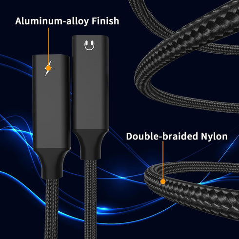 USB C Splitter, Dual USB C Headphone and Charger Adapter, 2-in-1 Type C Audio and PD 60W Fast Charging for USB C