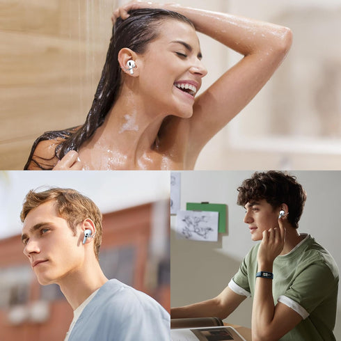 Ear Hooks Compatible with AirPods & All in-Ear Headphones with Stems - Secure & Comfortable Prevent Falls, Uncomfortable Fits - Easy to Install (EG6+2)
