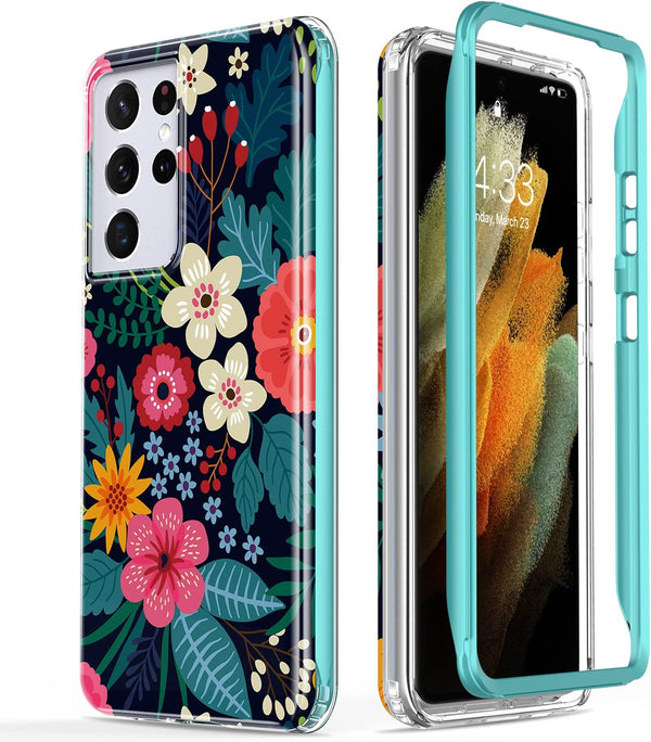 Esdot for Samsung Galaxy S21 Ultra Case, Military Grade 21ft Drop Test Rugged Cover with Fashionable Designs for Women
