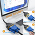 2-Pack VGA Extension Cable 6ft, Male to Female 15 Pin VGA Cord, Support 1080P Full HD for Laptop, PC