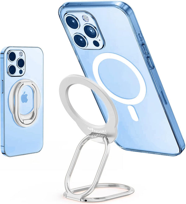 MINDSKY Mag-Safe Phone Stand, Grip Compatible with iPhone 12/13/14/15 Mini/Pro/Pro Max Accessories