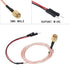 XMSJSIY SMA Male to Dupont Wire Coaxial Coax Test Leads Cable Connector Adapter Extension Wire (Red+Black)-1 pcs