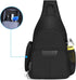 MOSISO Camera Sling Backpack, Full Open Case with Tripod Holder & Rain Cover for DSLR/SLR/Mirrorless, Black
