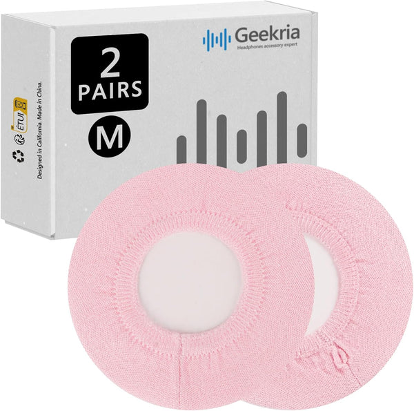 Geekria 2 Pairs Knit Headphones Ear Covers, Washable & Stretchable Sanitary Earcup Protectors for Over-Ear Headsets,