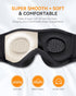 MUSICOZY Sleep Headphones, Bluetooth Sleep Mask, 3D Wireless Music Headphones, Eye Mask for Side Sleepers