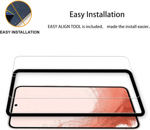 Easy Alignment Frame for Samsung Galaxy S21 5G Tempered Glass Screen Protector 2-Pack