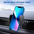 Generic Car Phone Holder with Suction Cup and Metal Hook, Compatible with All Smartphones