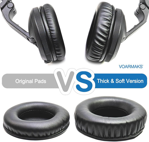 Thick Soft Protein Leather Ear Pads & Headband Cushion Replacement Kits for Pioneer HDJ-X5 X5BT X7 X7BT X10 DJ Headset