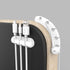Cord/Cable Organizer, White Cord Holder, USB Cable Management, 3 Packs Cable Clips for Car Home Office (7, 5, 3 Slots)