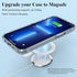 2 PCS Universal MagSafe Ring, Magnetic Adapter Sticker Compatible with iPhone 15/14/13/12/11 Pro Max Mini & Galaxy