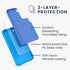kwmobile Case for Samsung Galaxy S22 Plus - TPU Silicone Phone Cover with Soft Finish in Radiant Blue