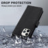 MONASAY Wallet Case for iPhone 11 Pro, Flip Folio Leather Cover with Credit Card Holder, Black