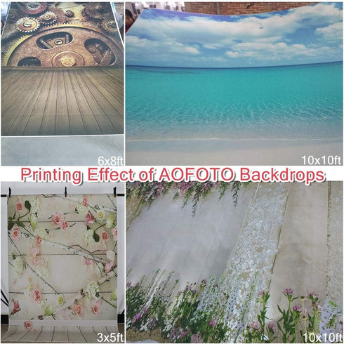 AOFOTO 6x3ft Summer Beach Background for Photography, Seaside Sand Blue Water View, Vinyl Wallpaper