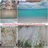 AOFOTO 6x3ft Summer Beach Background for Photography, Seaside Sand Blue Water View, Vinyl Wallpaper