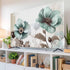 Yukro 85 Inch, 74"x42" Blue Broccoli Indoor TV Dust Cover, Vintage Victorian Style Flowers Elastic TV Dustproof Cover