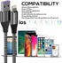 10ft iPhone Charger Cable (3 Pack) - MFi Certified Nylon Braided Lightning USB for iPhone 11/Pro/X/Xs Max/XR/8 Plus/7