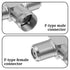 Exircy 2 Pack 2F 3 Coaxial Cable Splitter, F Male to Female Adapter Way Metal Cable Splitter Combiner Portable TV Split