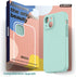 SURPHY Mint Green Compatible Case for iPhone 13 with Screen Protector, (Camera Protection + Soft Microfiber Lining),