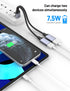 KAYQINHO 1 2 2 PS4, PS5, USBA Y Splitter in Out, USB Male to Female Cable for PC, Tablet, Laptop, MacBook, Keyboard