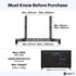 GEARit 22 lbs) Sound Bar Mount, Soundbar TV Bracket (Up to Mount Top or Bottom or Wall Hold, Height and Depth