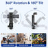 SYNCWIRE Tripod Phone Mount, Universal Smartphone Mount Adapter with 2 Cold Shoe and 1/4" Screw, Adjustable Cell Phone