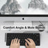 Ultra-Slim 78keys USB-C Mini Wired Keyboard with Media Hotkeys for Apple Mac Pro, MacBook, iMac, Windows Desktop PC