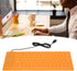 Silicone Folding Keyboard Portable Soft Keyboard Kit, USB Wired Silicone Keyboard for PC 85 Keys Standard Keyboard Light Weight Silent and Soft Flexible Keyboard Tool Waterproof ()
