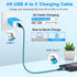 USB C Charger Cable Fast Charging 3 Pack 6ft for iPhone 15 Pro Max/15 Plus/15 Pro/15, 3.1A Braided Car Cord USB A to USB C Android Phone Power Cord for Samsung Galaxy S24 A54 A14 S23 Ultra FE S22 S21 by ABCPOW