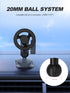 Nilkatss 20mm 0.787" 2 Magnetic Dash Mount with Ball for Arm - Magnetic Phone Holder Fits MagSafe iPhone & All