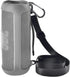 Silicone Case for JBL FLIP 6, Waterproof Portable Bluetooth Speaker Cover with Shoulder Strap and Carabiner - Grey