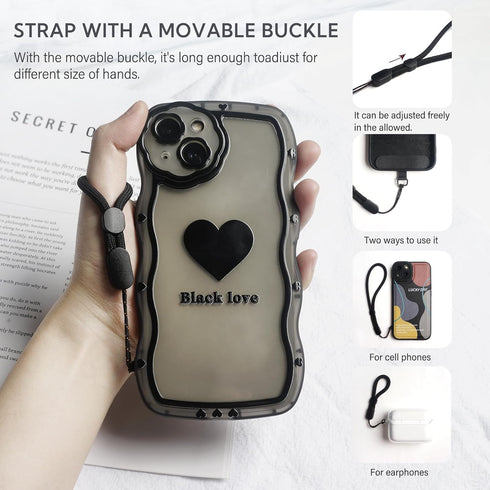 BFSD·DM Phone Crossbody Strap, 2× Pads, 1× Leather Phone Strap, 1× Phone Wrist Strap, 1× Adjustable Finger Strap,