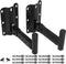 Heavy Duty Speaker Wall Mounts, Adjustable PA Speaker Bracket Holders, 2 Packs Black, Support up to 110lbs, Swivel &