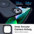iPhone 13 & 14 MagSafe Case - Slim Black Silicone Edge, 10FT Military Grade Protection, Translucent Matte Back (6.1")