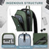 hk Backpack for Men Slim Business Backpack with USB Charger Lightweight Anti-theft Water Resistant Laptop Bag for